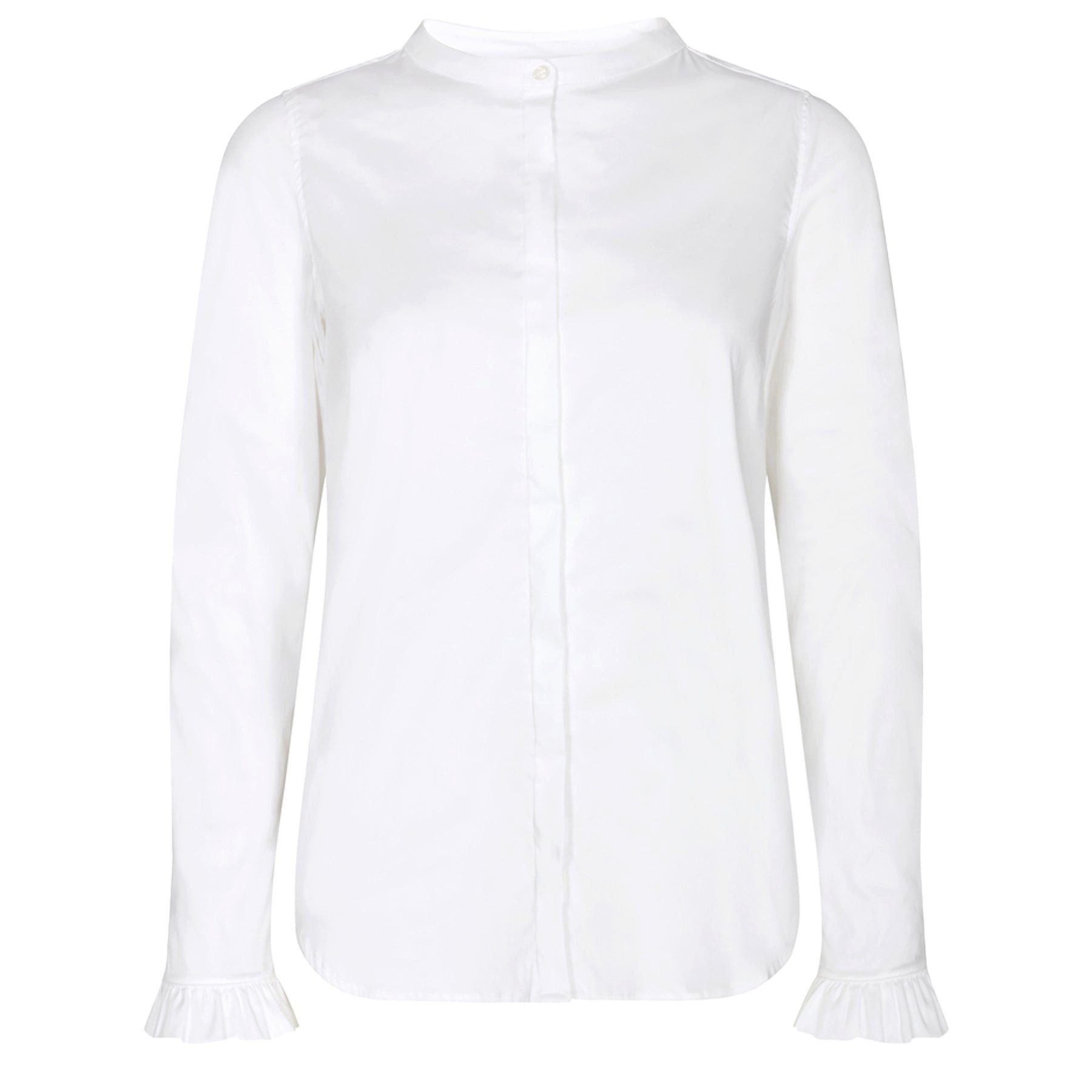 Mos Mosh Langarmbluse MOS MOSH Bluse MATTIE mit Baumwolle - White