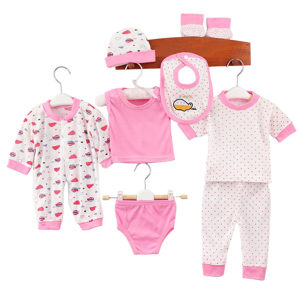 Neugeborenen-Geschenkset Unisex Baby täglich Casual Outfits Babykleidung Frühling & Herbst Sets