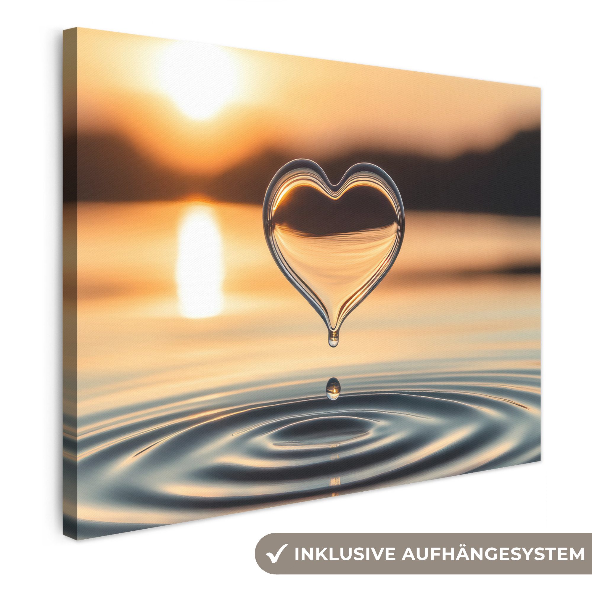 OneMillionCanvasses® Leinwandbild Herz