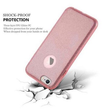 Cadorabo Handyhülle Apple iPhone 6 / 6S Apple iPhone 6 / 6S, Flexible TPU Silikon Handy Schutzhülle - Hülle - mit Glitzer