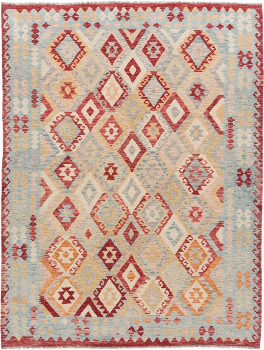 Orientteppich Kelim Afghan 213x285 Handgewebter mm Nain rechteckig, Trading, Höhe: 3 Orientteppich
