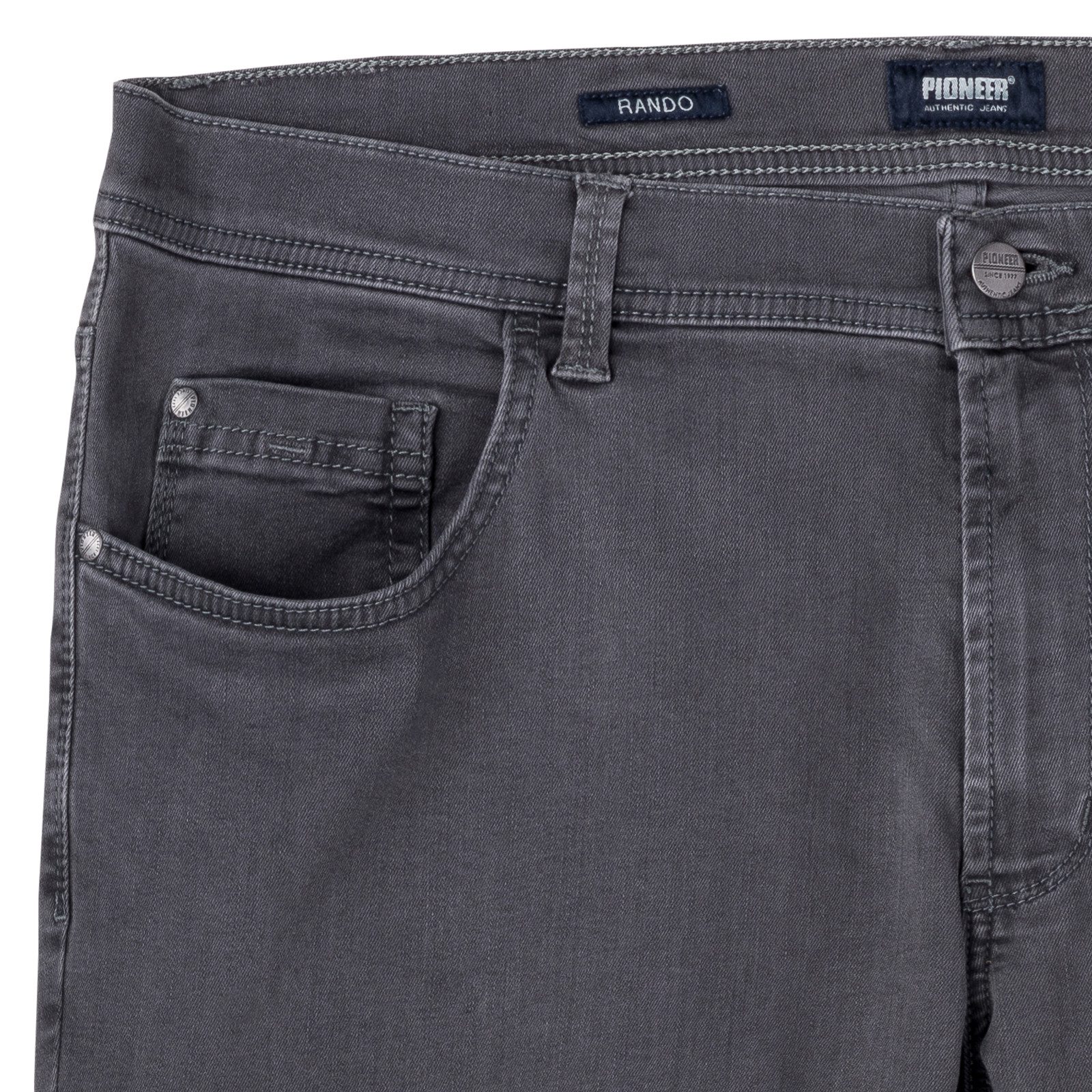 Pionier Stretch-Jeans Pioneer Übergrößen Stretch-Jeans Rando dunkelgrau günstig online kaufen