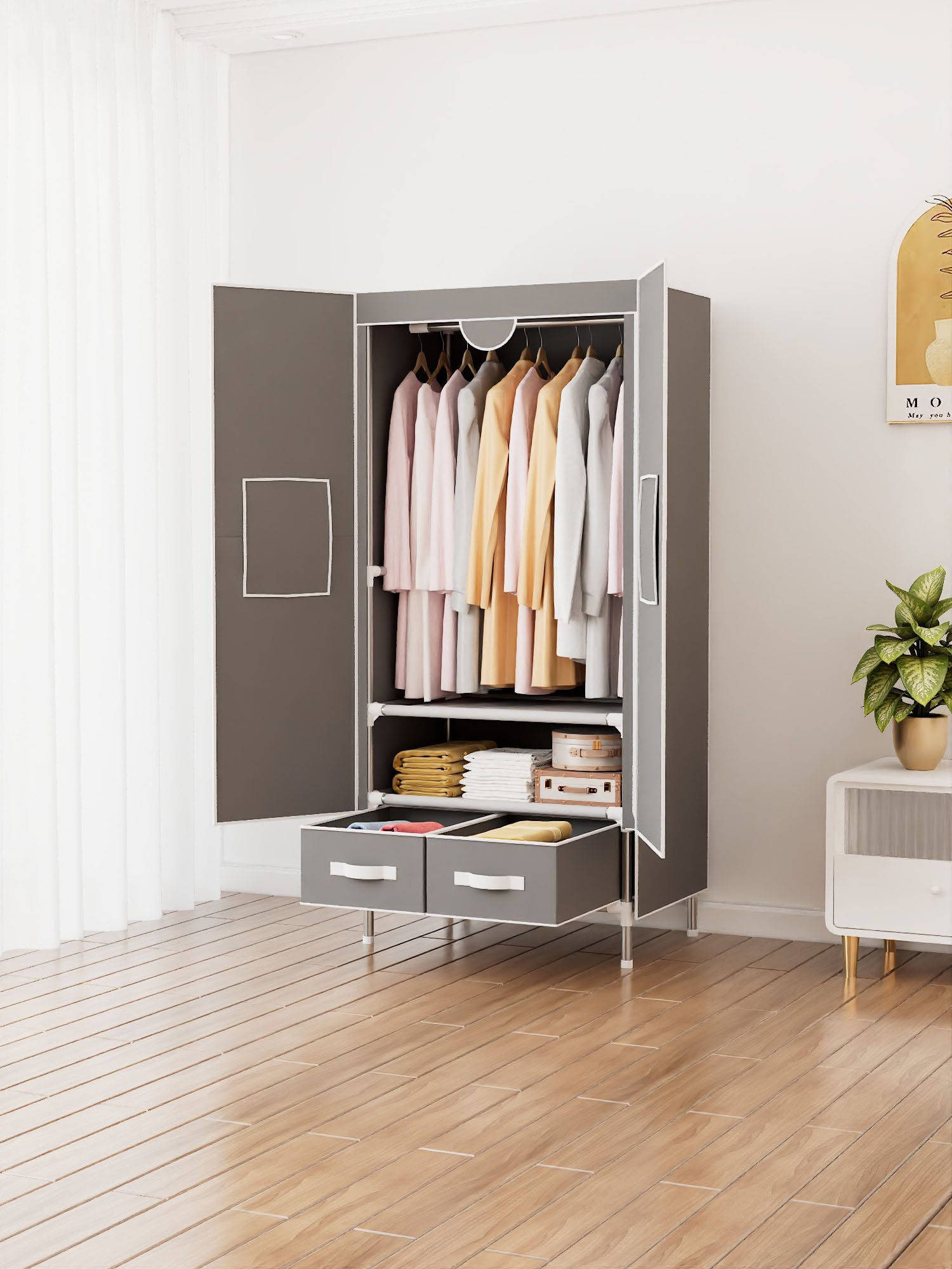 INOSIGN Kleiderschrank Stockholm Stoffkleiderschrank Bestseller in günstig online kaufen