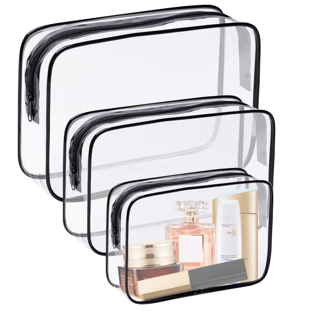 Blusmart Kulturbeutel 3er Set Transparente Make-up-Taschen (PVC Wasserdicht günstig online kaufen