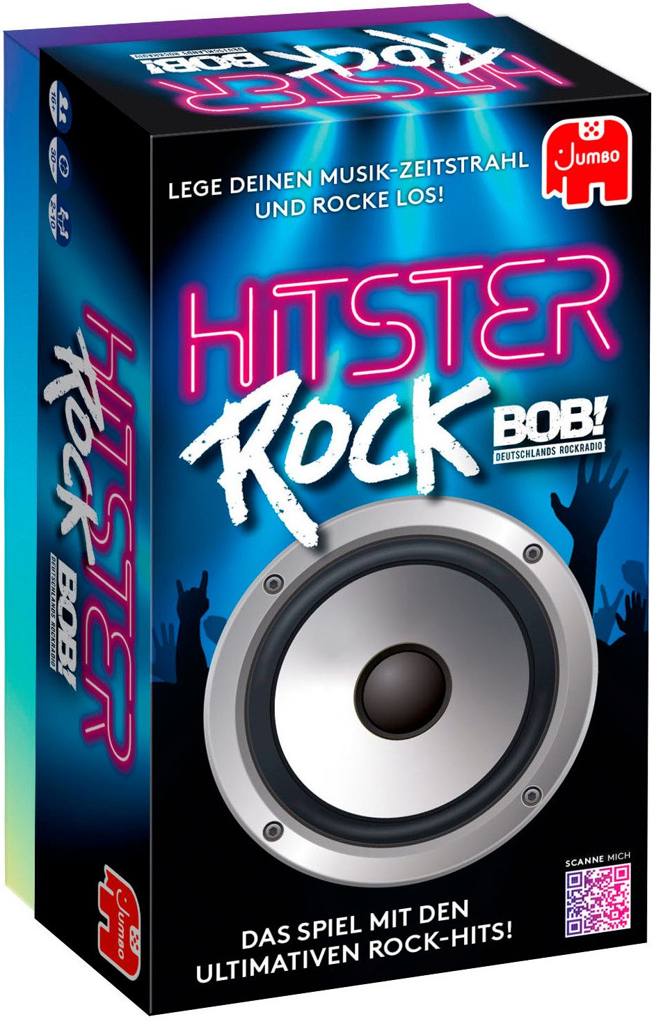 Jumbo Spiele GmbH Spiel Hitster Rock, Partyspiel, Deutsche Version, Hitster Rock Partyspiel