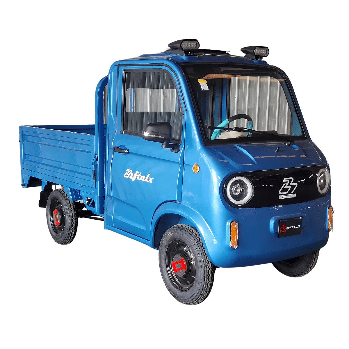 Urban Hopper E-Motorroller Elektro Lasten-Vierrad Lastenrad Pickup Mini-LKW Pritsche YB 40, 1500 W, 40 km/h, Mit Lenkrad ca. 80km Reichweite, 468kg Zuladung, LED-Licht COC