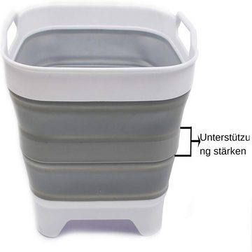 yozhiqu Waschbecken 10L Faltbare Schüssel mit Abfluss - Platzsparend und tragbar, Ideal für Camping, Reisen und den täglichen Gebrauch in der Küche