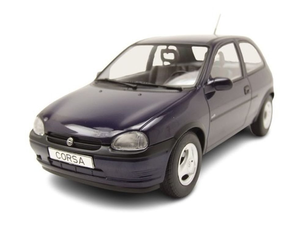 MCG Modellauto Opel Corsa B Atlanta 1993 dunkelblau metallic, Maßstab 1:18