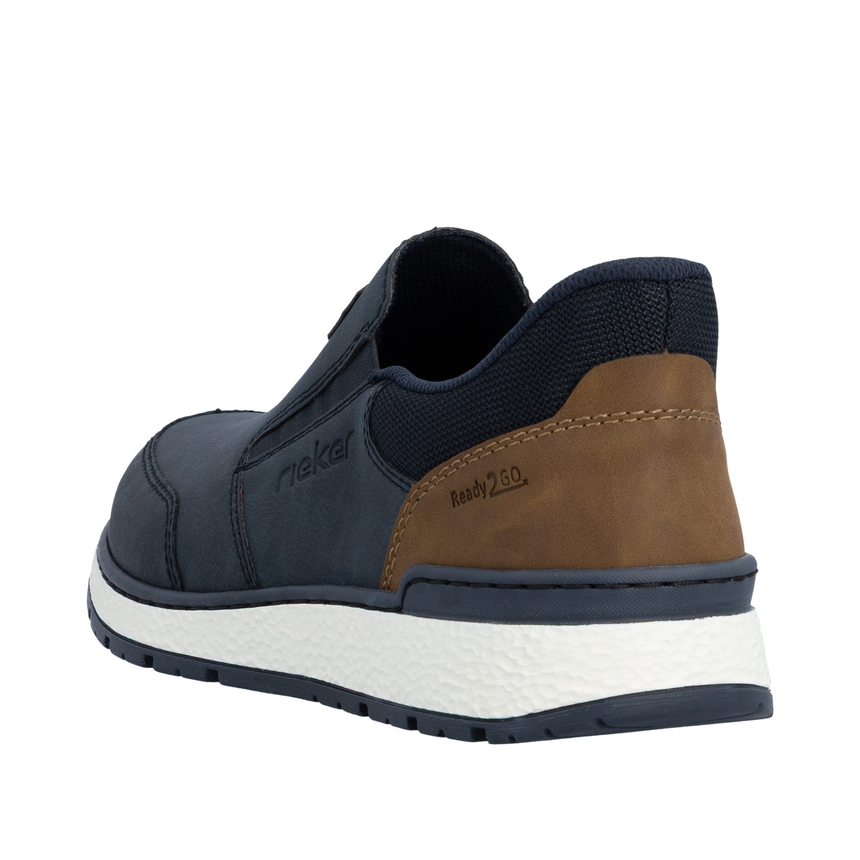 Rieker Ready2GO Slipper Schlupfschuh, Halbschuh, Slip-on Sneaker mit Stretcheinsätze