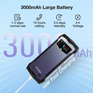 DOOGEE Smini Outdoor Mobile Phone without Contract Android 13, 15GB + 256GB Handy (4.5 Zoll, 256 GB Speicherplatz, Android 13.0Wlan, USB, Bluetooth)