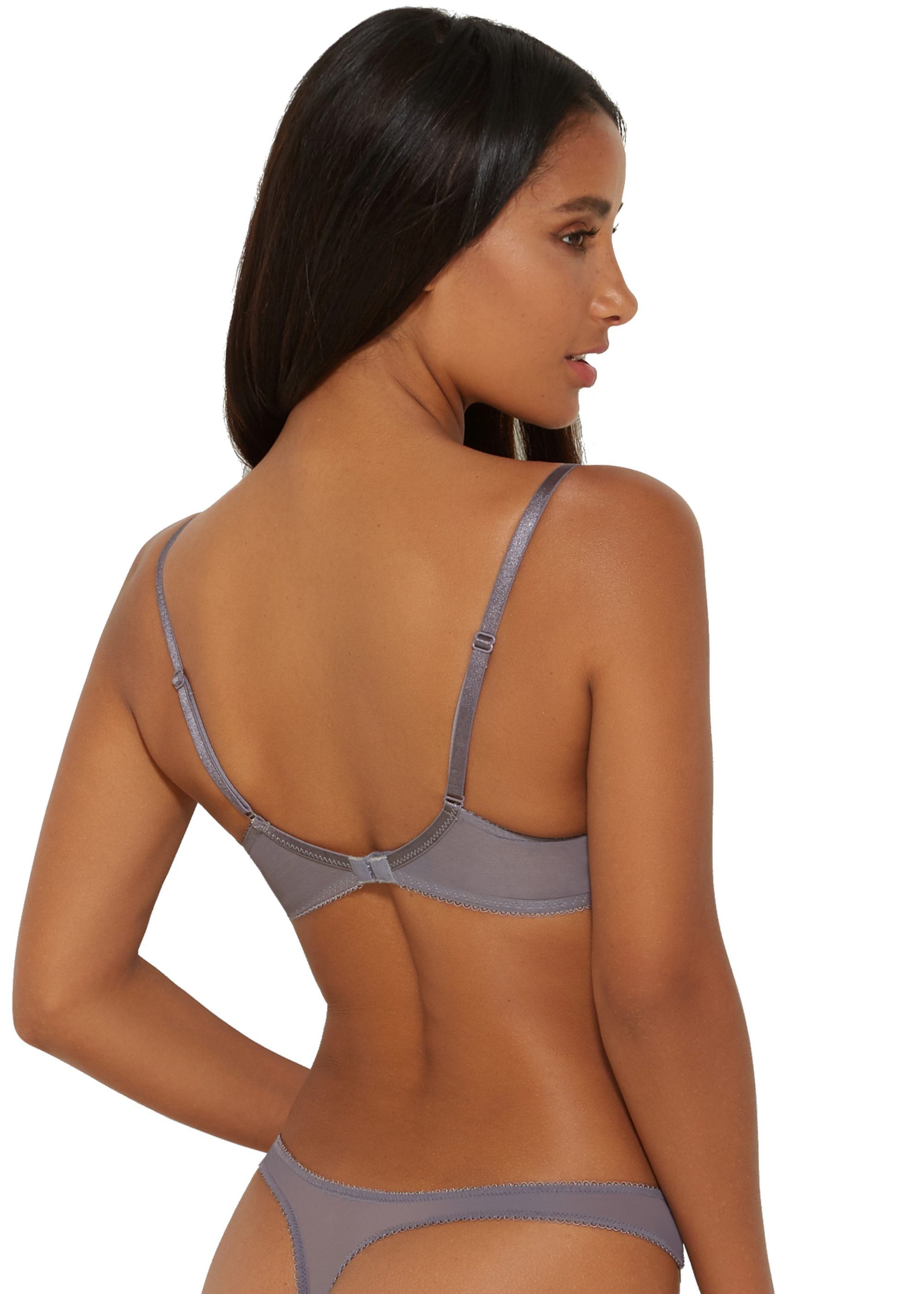 Gossard Dekolleté-BH Lace Push-Up BH Platin (Push-Up, 1-tlg., Spitze/Netz) verführerisch sexy – Bild 5 von 5