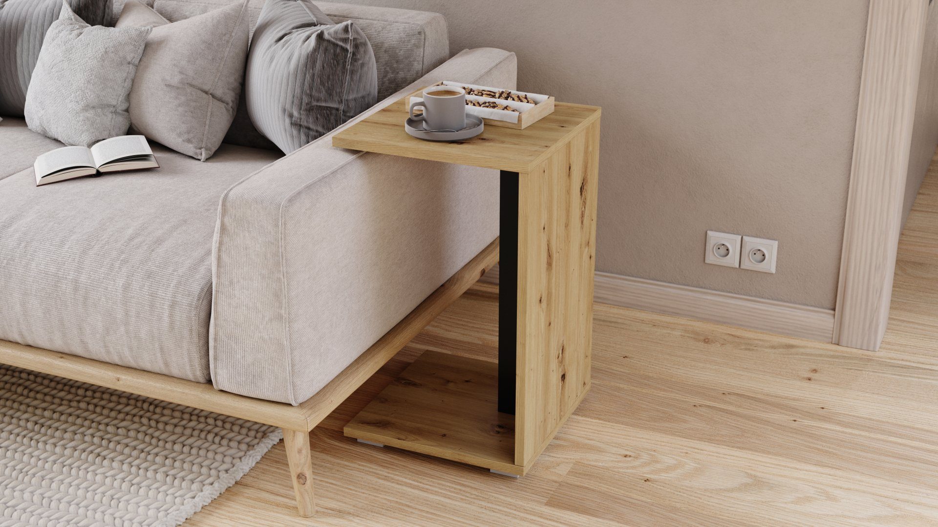 designimpex Beistelltisch Design Hugo Ecktisch Tisch günstig online kaufen
