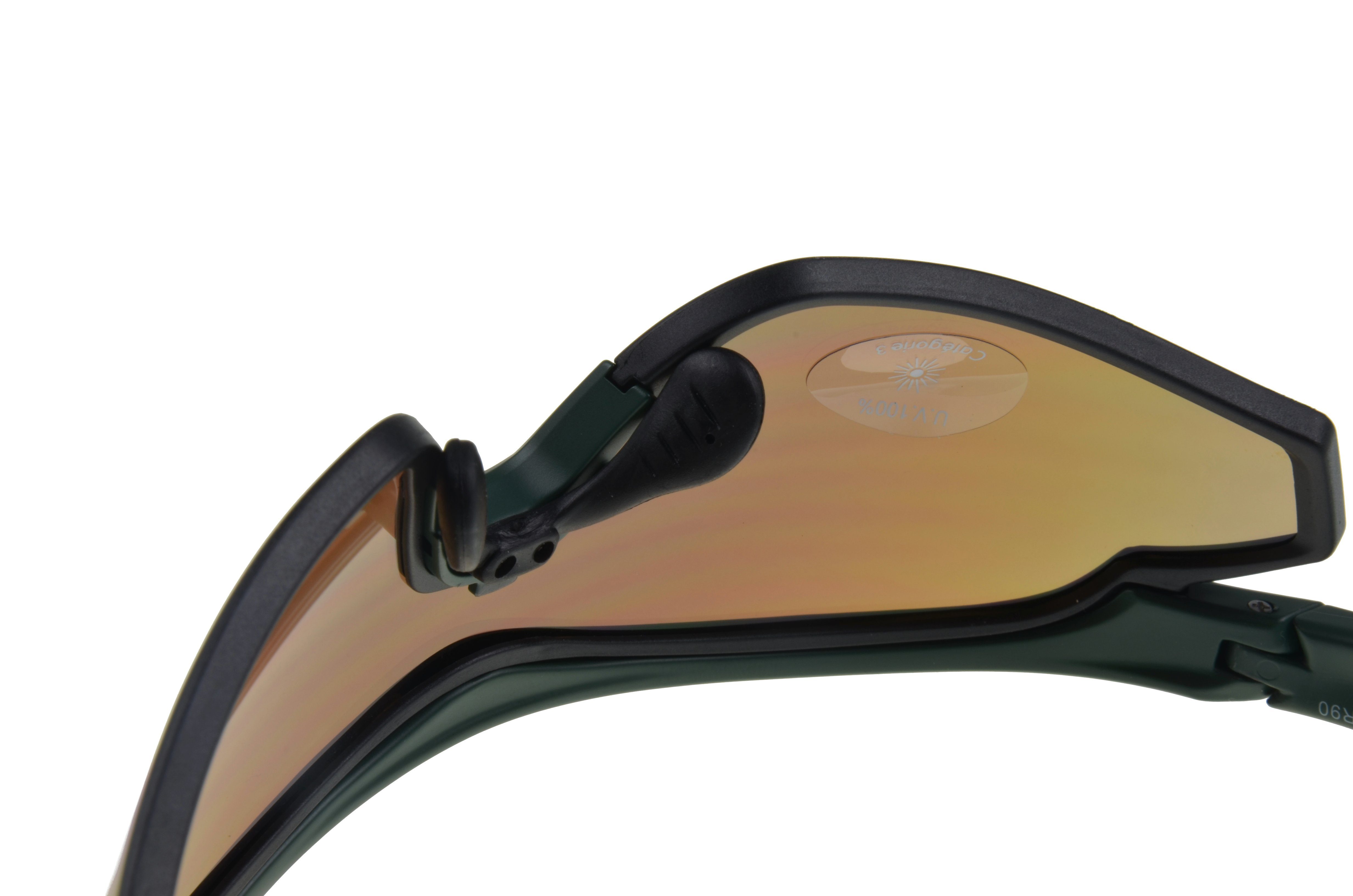 Herren WS7534 grün, 2022" Sonnenbrille blau, "Neuerscheinung Sportbrille Fahrradbrille Skibrille Damen Unisex, weiß, Gamswild