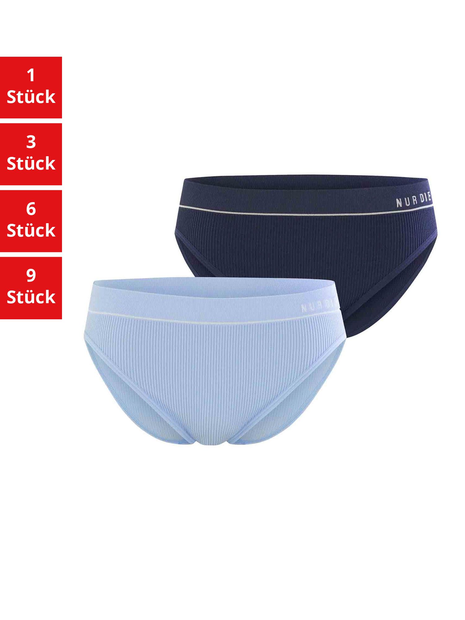 Nur Die Slip Retro Damen (1er/3er/6er/9er Pack, 2-St) unterhose unterwäsche basic