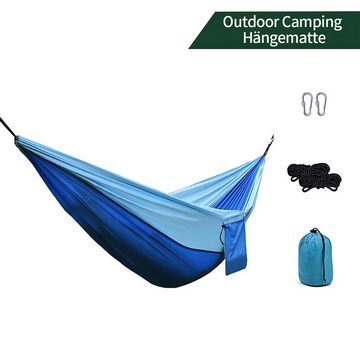 Welikera Hängematte Outdoor Hängematte aus gesponnenem Nylon,270*140cm,Tragfähigkeit 200kg