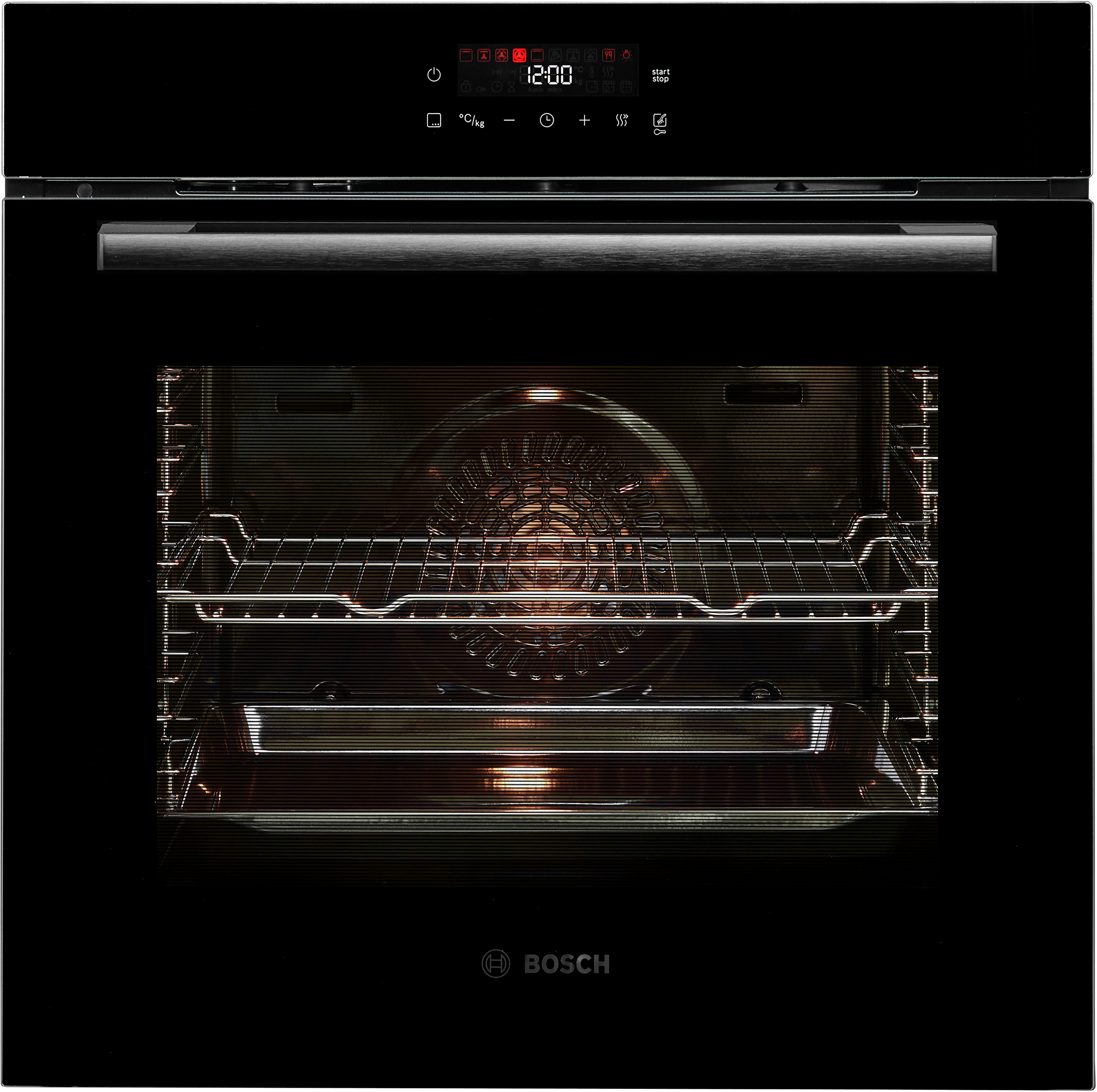 BOSCH Pyrolyse Backofen Serie 2 HBA571BB4, mit Teleskopauszug nachrüstbar