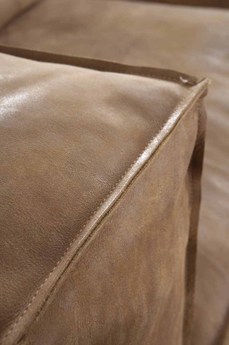 Natur24 Sofa Vinchi Sofa Eckgarnitur Leder Cognac 440x70/84x350
