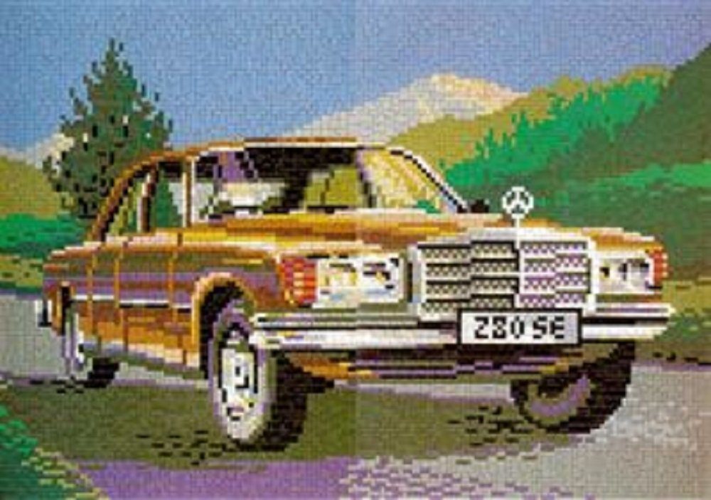 Stick it Steckpuzzle Mercedes 280 SE (Oldtimer), 7600 Пазлиteile, Bildgröße: 66 x 46 cm