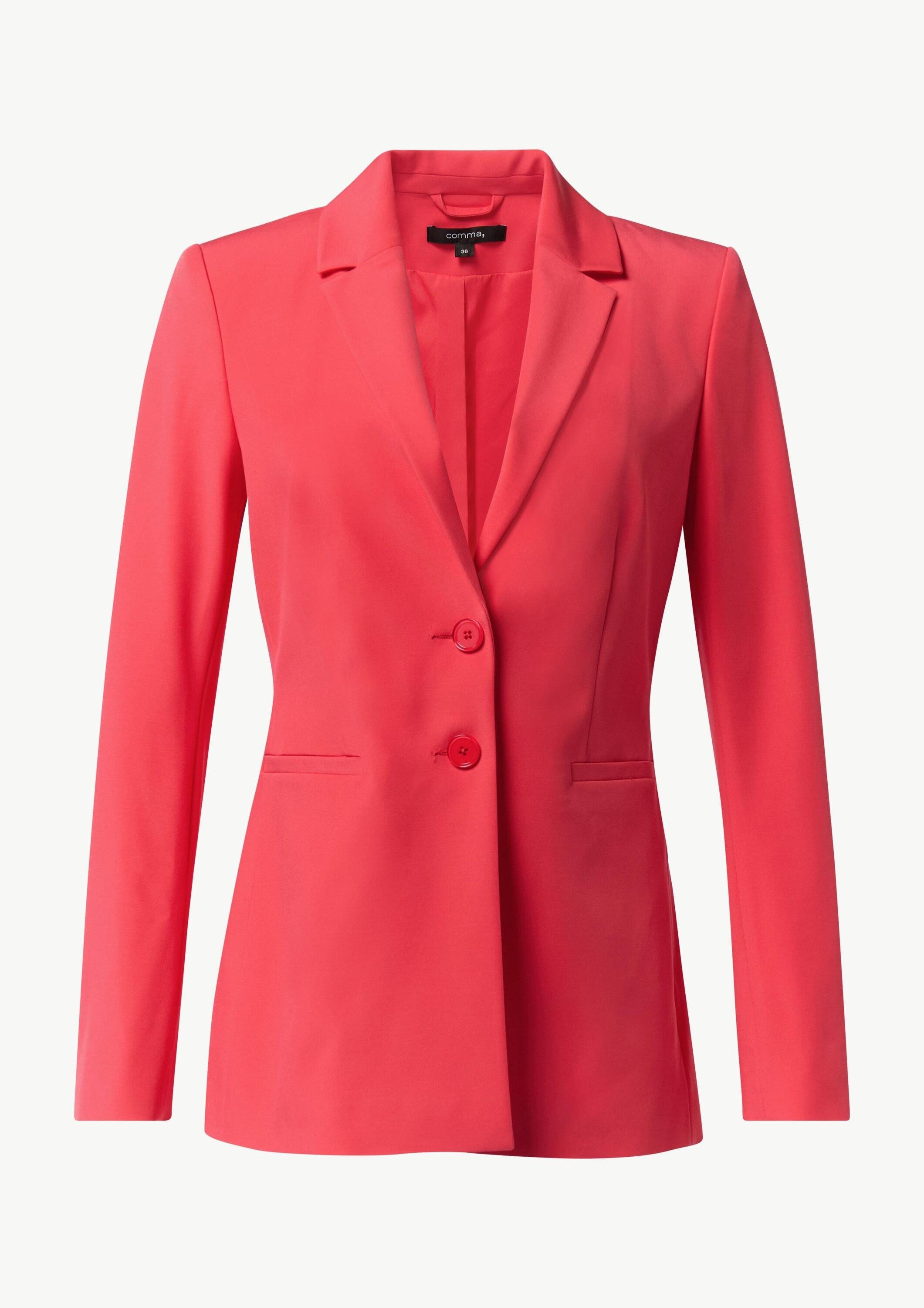 comma Jackenblazer Indoor-Blazer Elastischer, taillierter Blazer aus Viskosemix