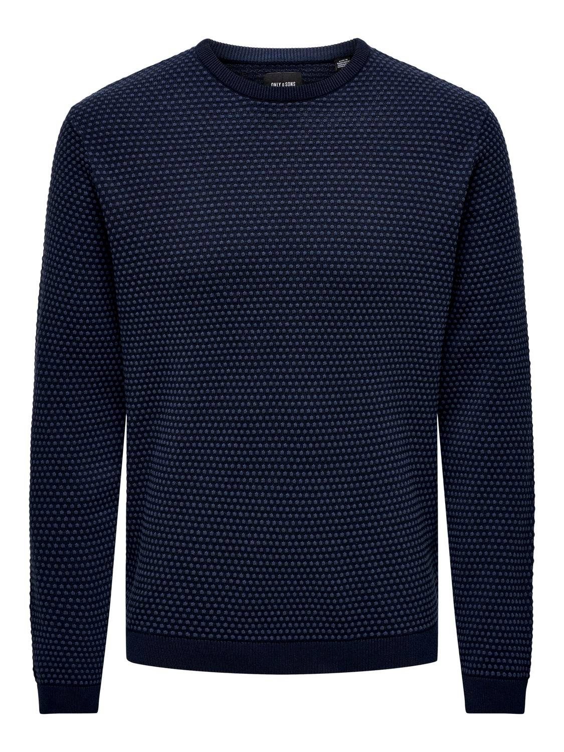 Rundhalspullover ONSTAPA REG 12 STRUC LS CREW KNIT NOOS