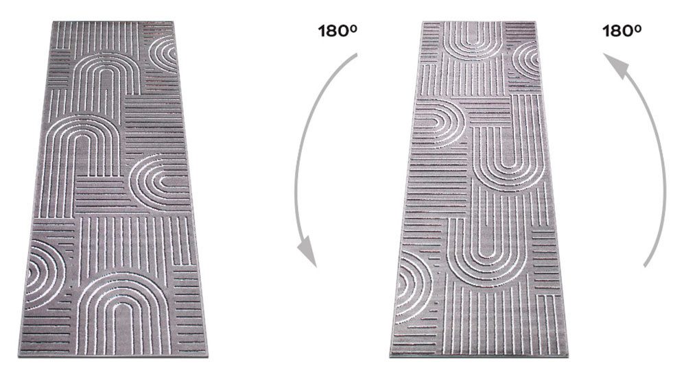 OTTO home Teppich Lysandra, rechteckig, Höhe: 8 mm, 3D-Effekt, softer Kurzflor, pflegeleicht, leichter Glanz, Scandi-Look