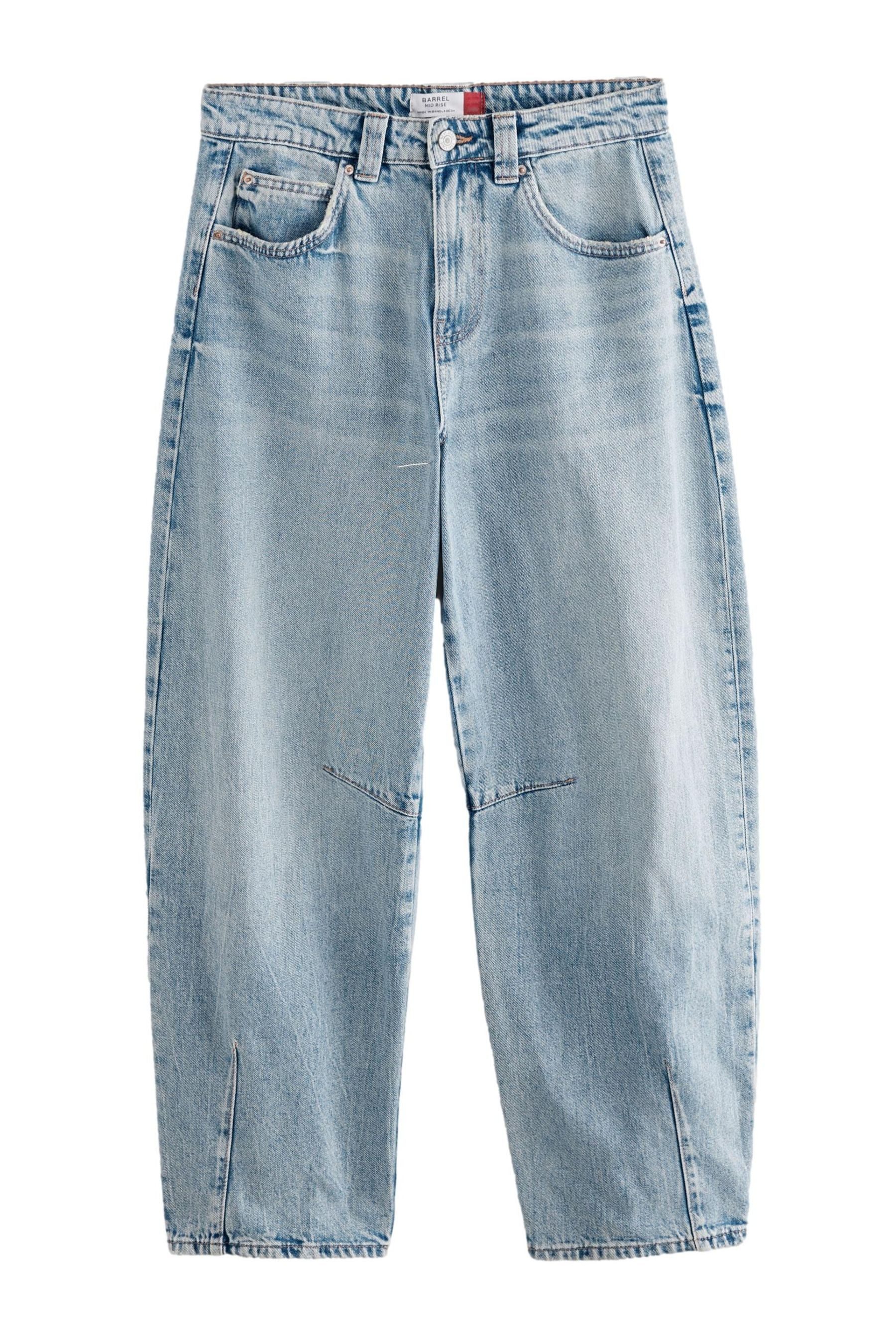 Next Weite Jeans Barrel-Jeans mit Knieabnäher günstig online kaufen