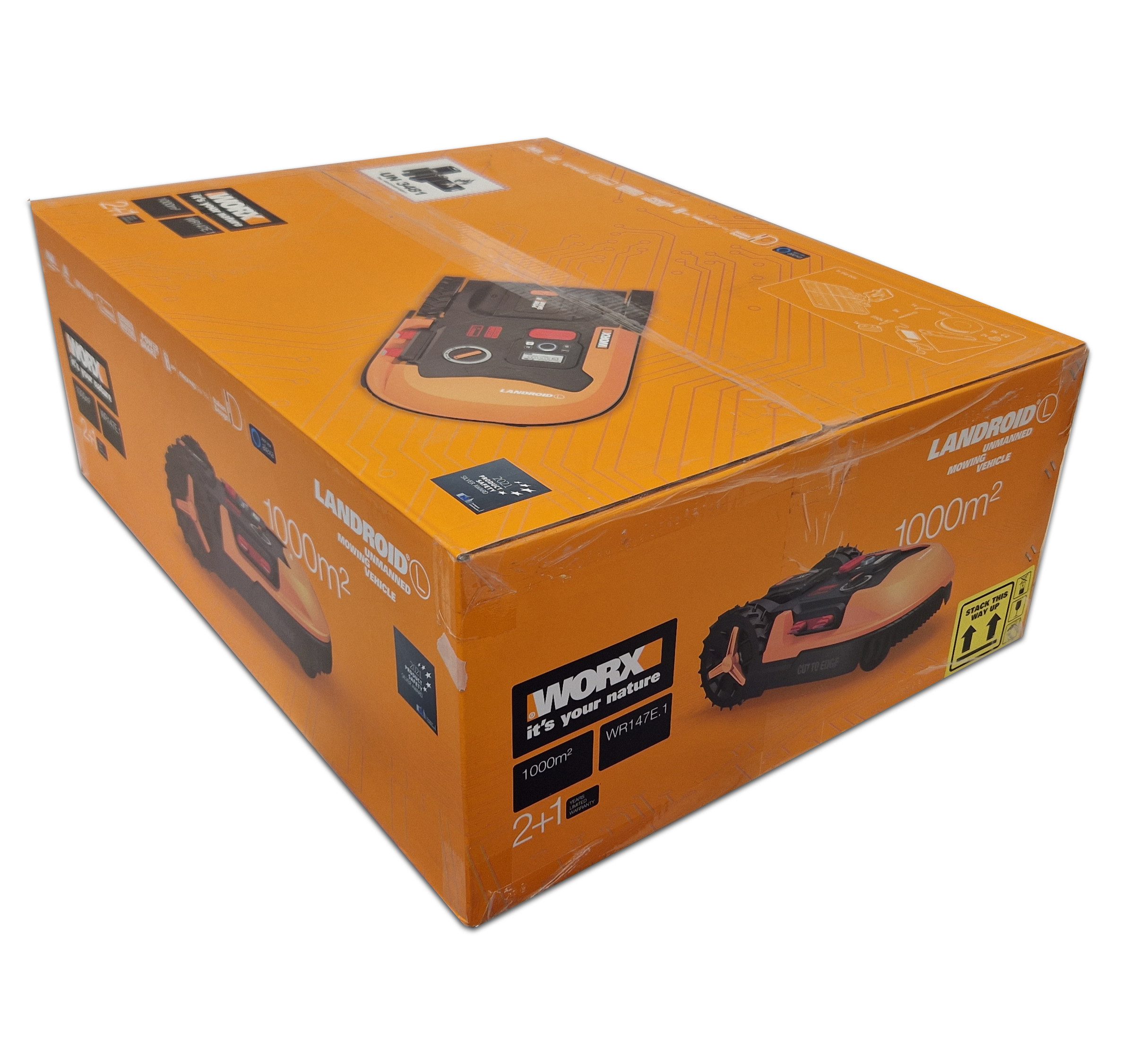 Worx Rasenmähroboter L1000, Cut to edge orange