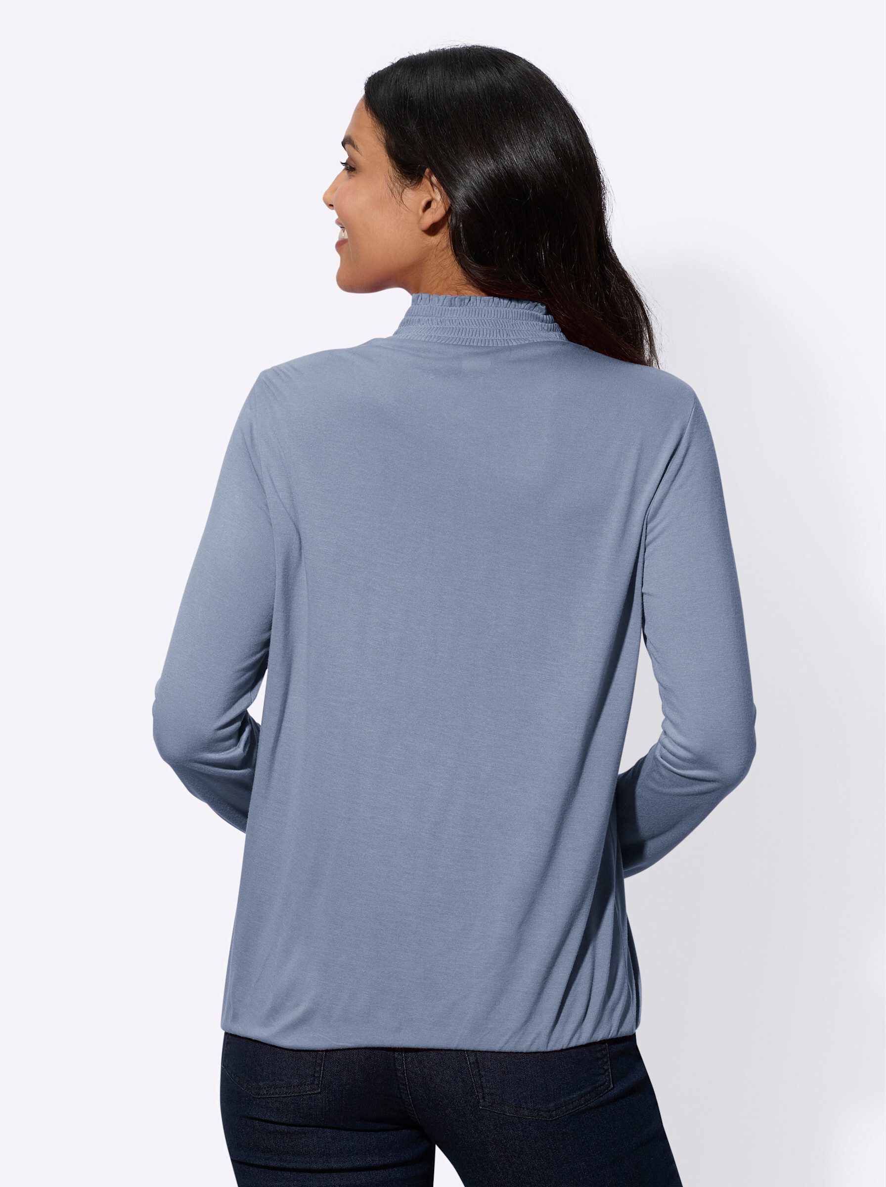 Sieh an! T-Shirt Stehkragenshirt günstig online kaufen