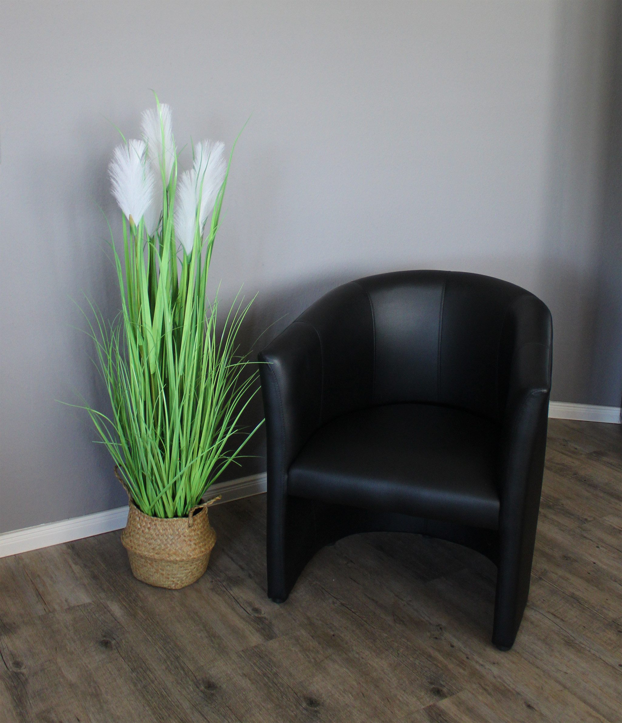 Kunstgras Dekogras künstliche Pflanze Gräser mit Seegraskorb Deko Kunstpfla günstig online kaufen