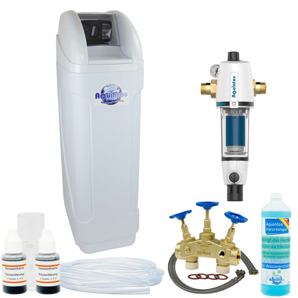 Aquintos Wasseraufbereitung Wasserhahn-Wasserfilter Entkalkungsanlage MKB60 ECO-Line (Set4, Set4)