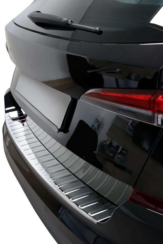Thumbnail - RECAMBO Ladekantenschutz für SKODA Kamiq, 2019- 2023 Stoßstangenschutz, V2A rostfrei, Exklusive Optik, praktischer Schut...