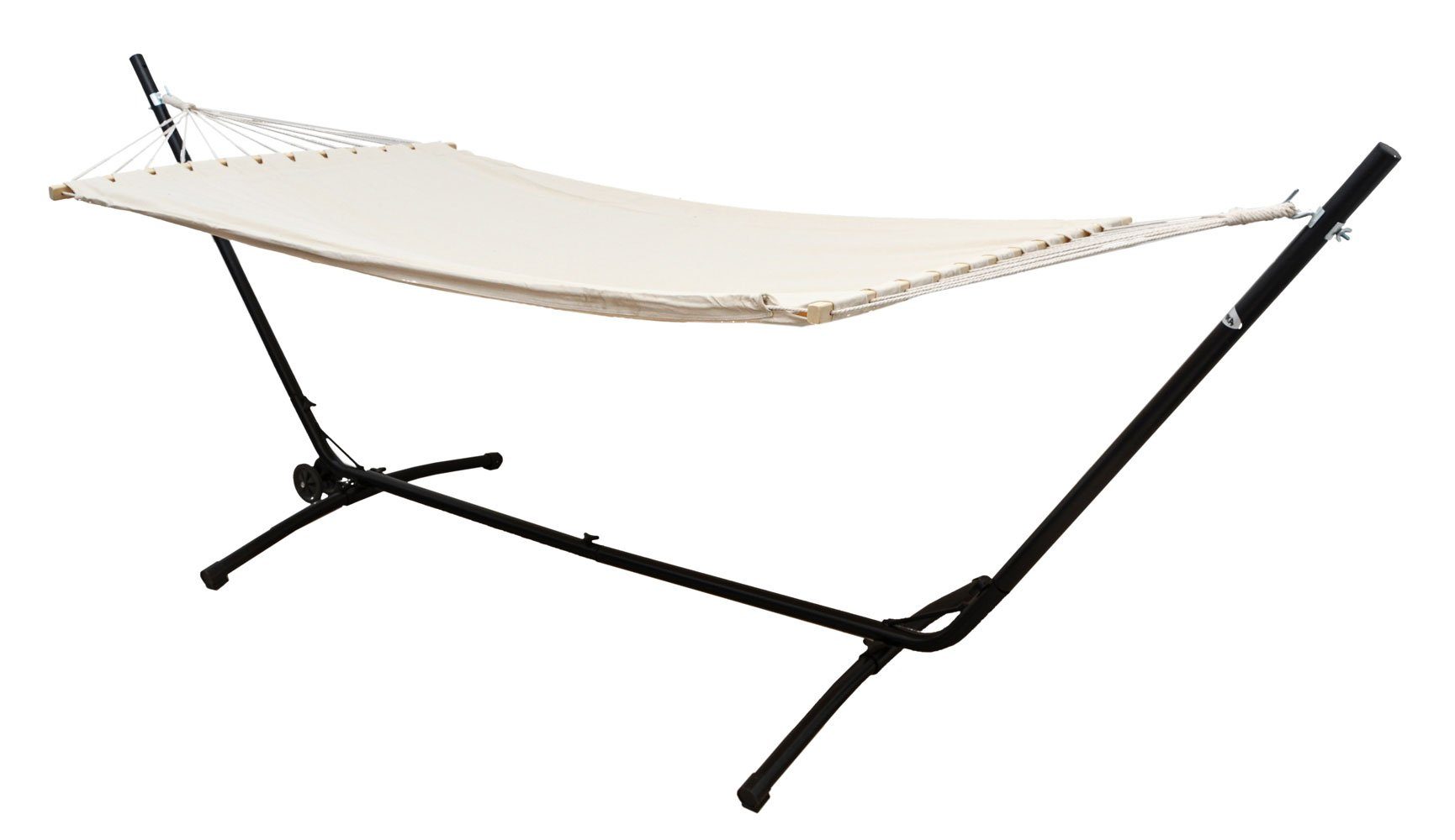 AMANKA Hängematte Hängemattengestell HMG-07 (17188) mit HMG-30 Beige (14792)