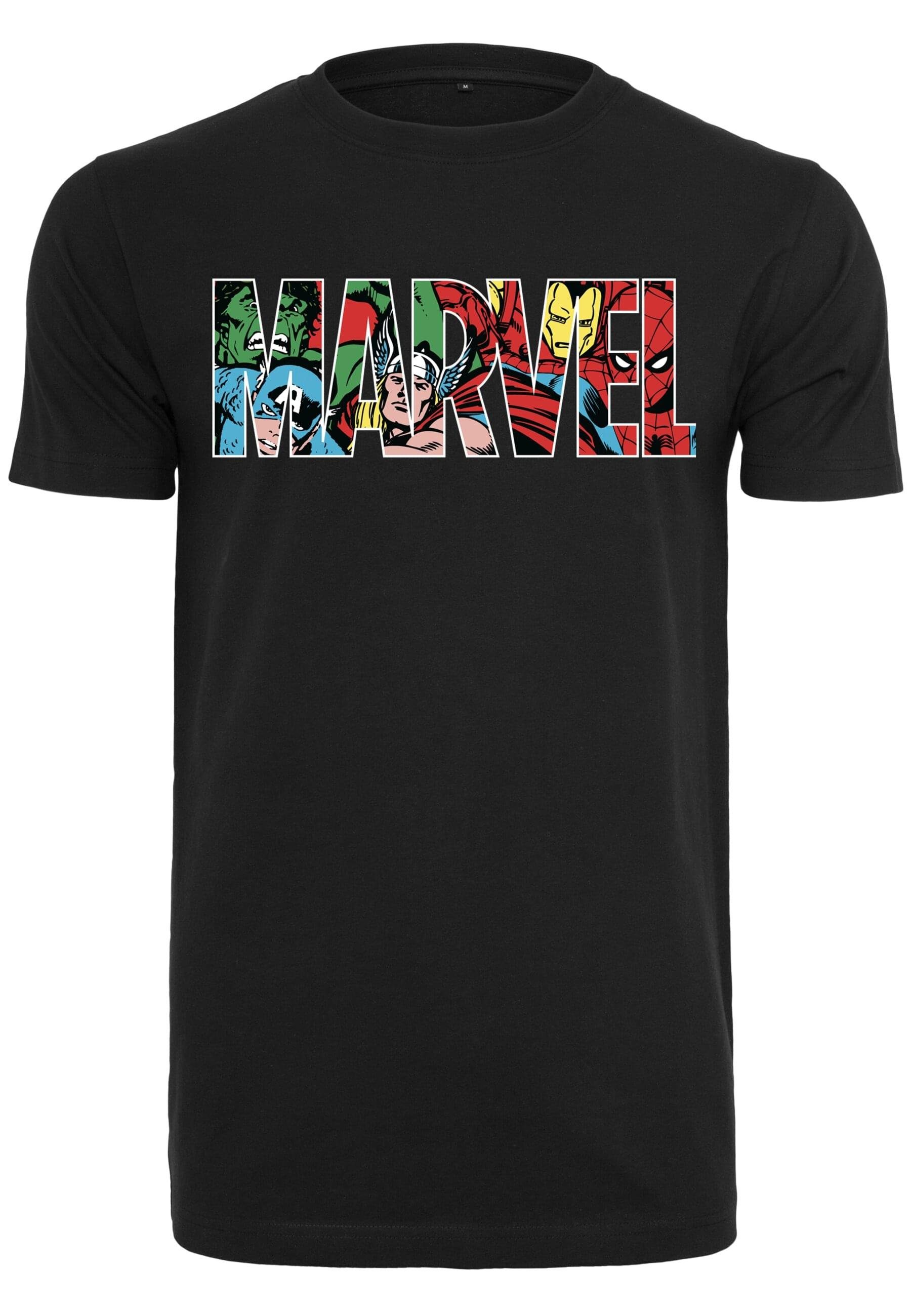 Merchcode T-Shirt Herren Marvel Logo Tee (1-tlg) black Character