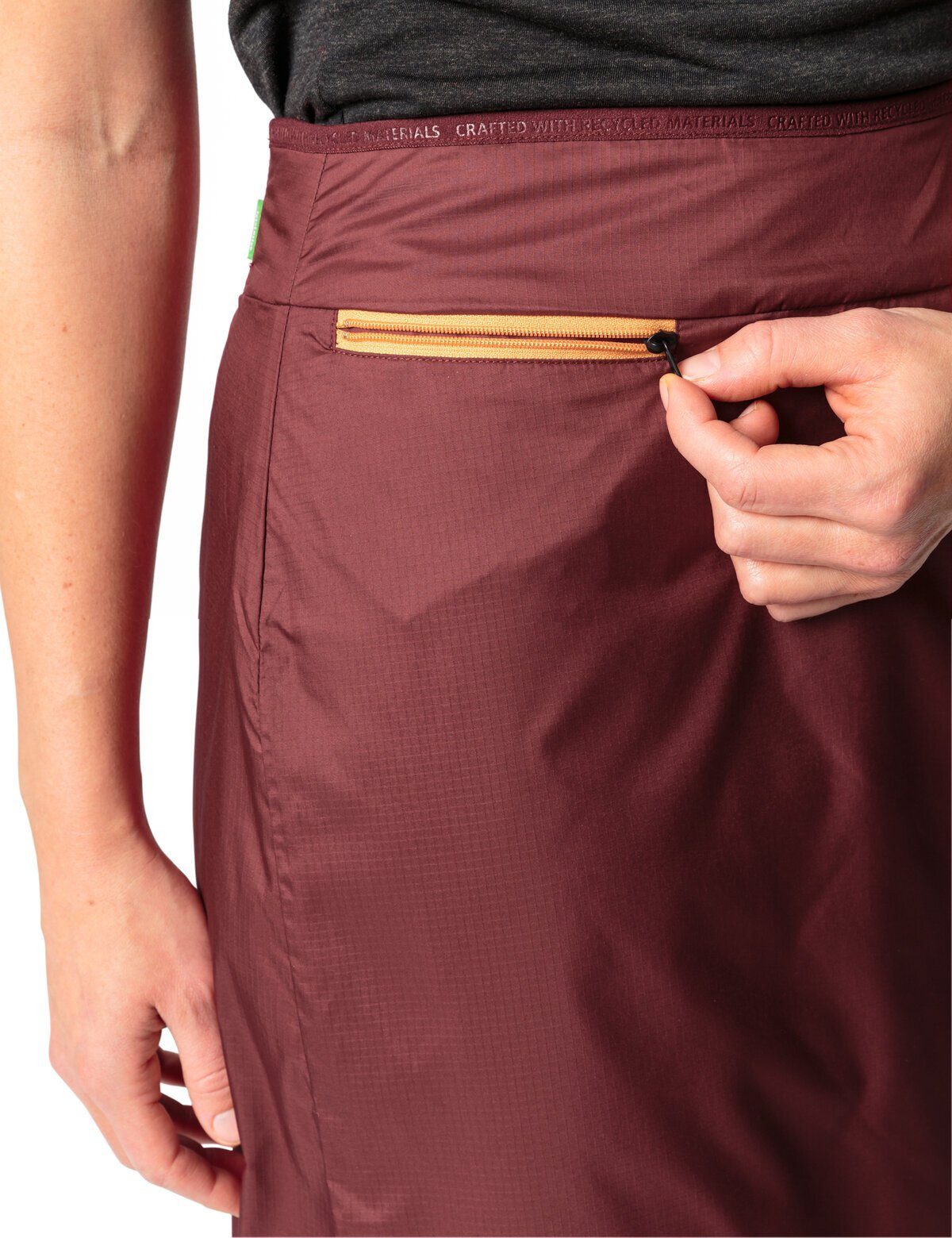 VAUDE dark Wickelrock Women's Skirt in Unifarbe cherry Neyland Padded