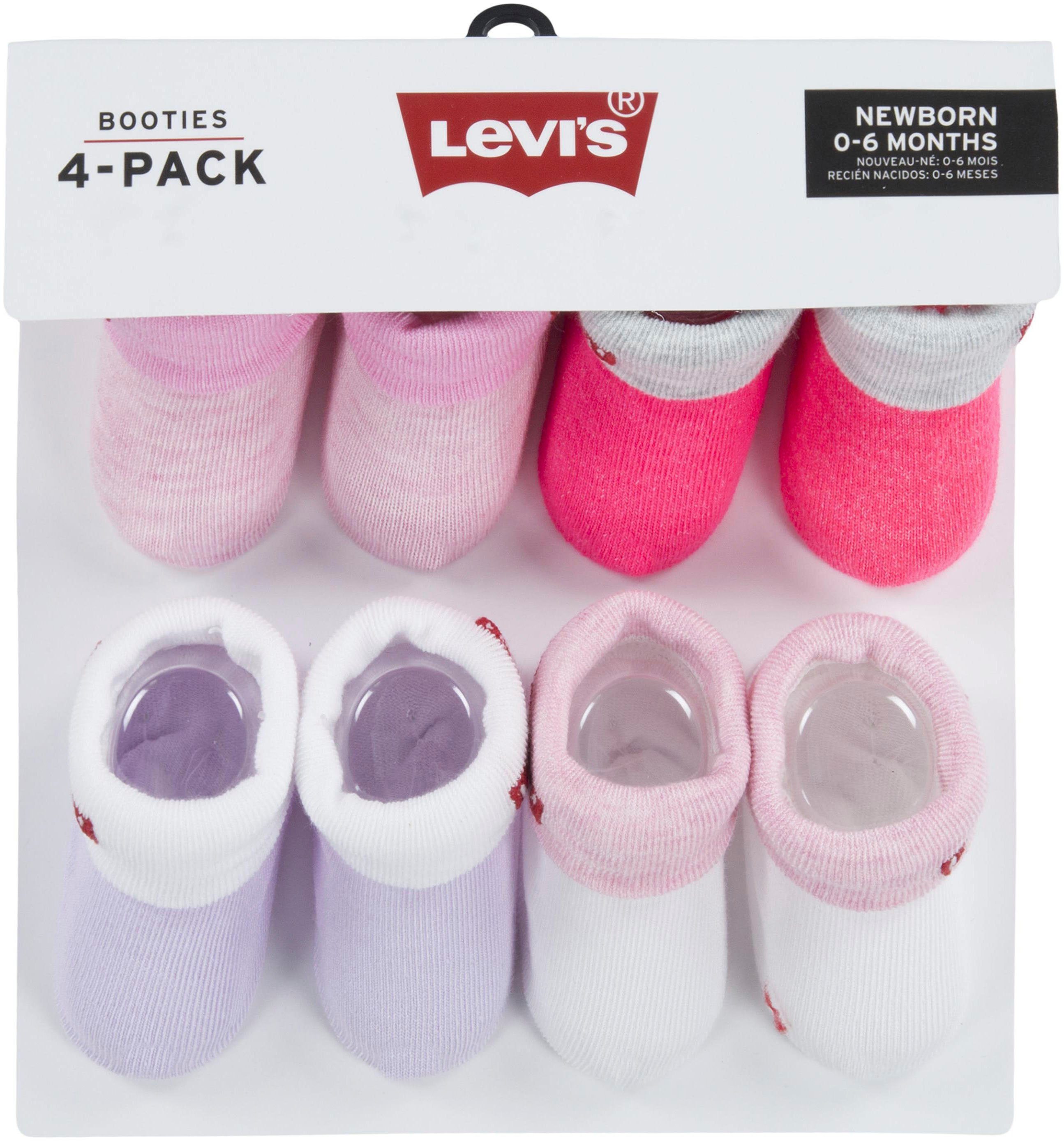 Levi's® Kids Socken 4PK Red Tab Bootie (8-Paar) UNISEX
