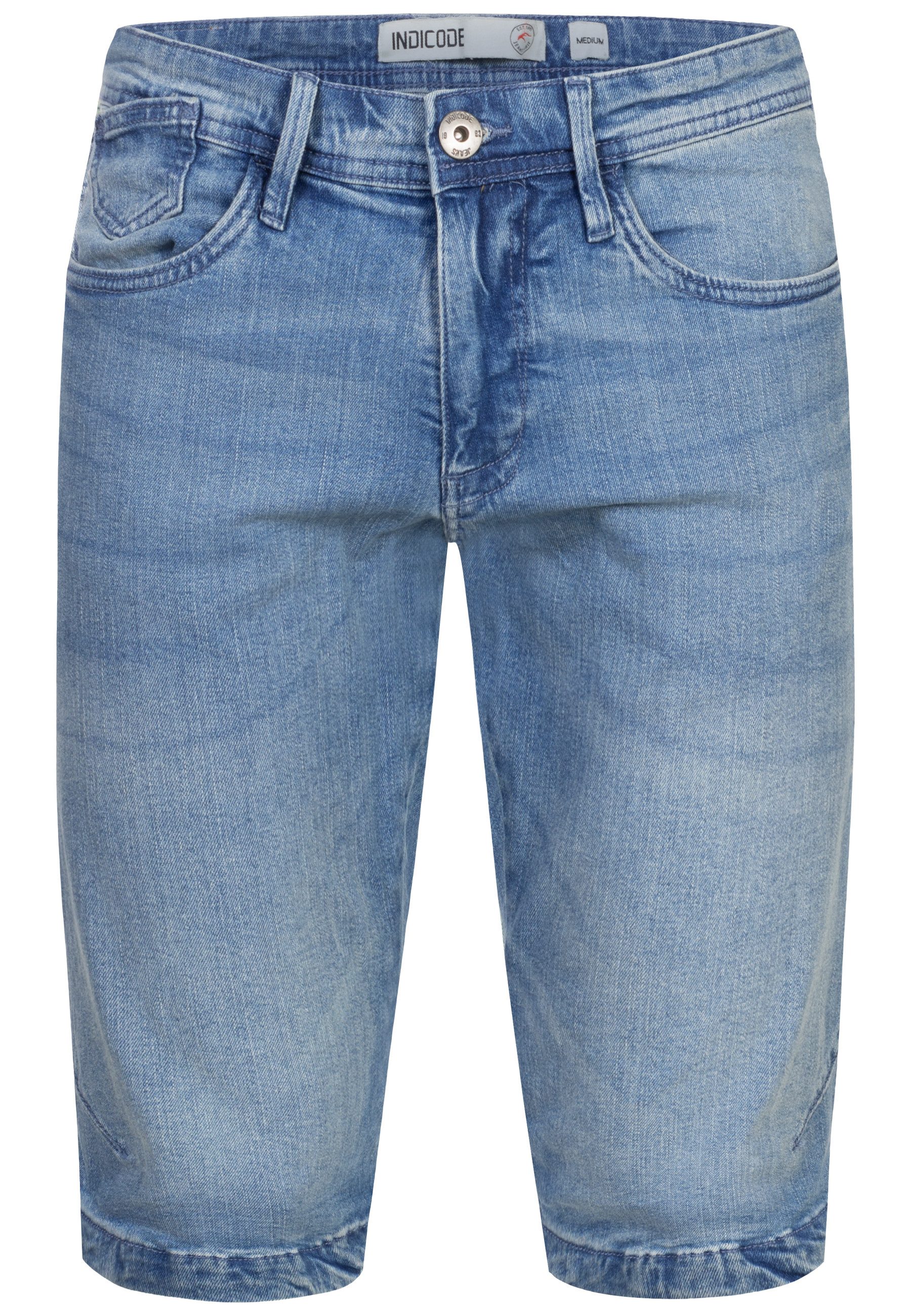 Indicode Jeansshorts Jaspar Herren Denim Stretch günstig online kaufen