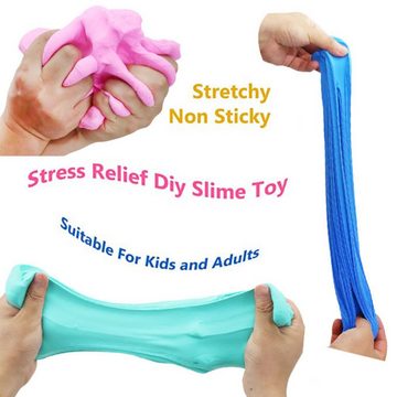 Fivejoy Knete 12-Pack Butter Slime Kit, weich und nicht klebrig (Stress Relief Spielzeug Party Bevorzugt Geburtstagsgeschenke für Mädchen und Jungen, 30ml/Jedes Stück, 12-tlg)