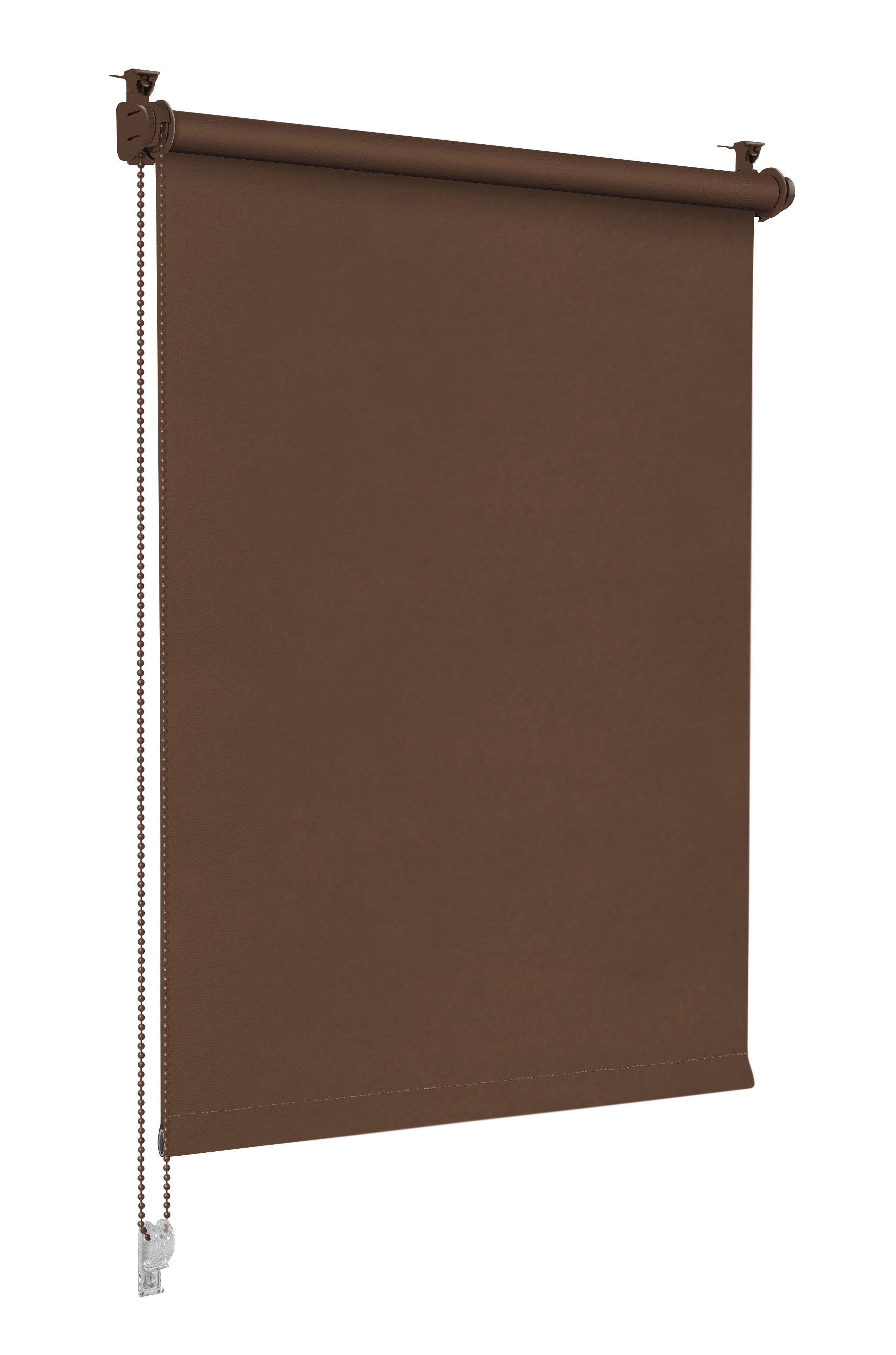 Verdunklungsrollo Seitenzugrollo, Sonello, verdunkelnd, einfach Montage ohne Bohren, freihängend, Klemmfix, 30cm x 130cm Braun Verdunkelungsrollo, Rollos Fenster, Sonnenschutz