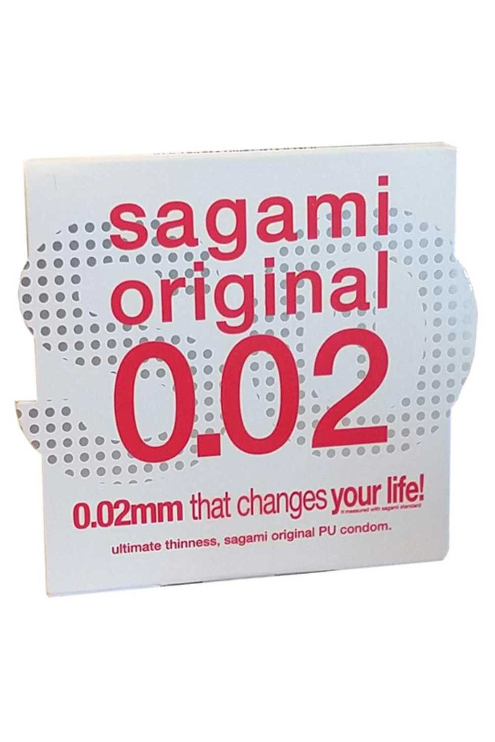 Sagami Einhand-Kondome ultradünnes Kondom 0,02 1 Stück, 1 St., ultradünn