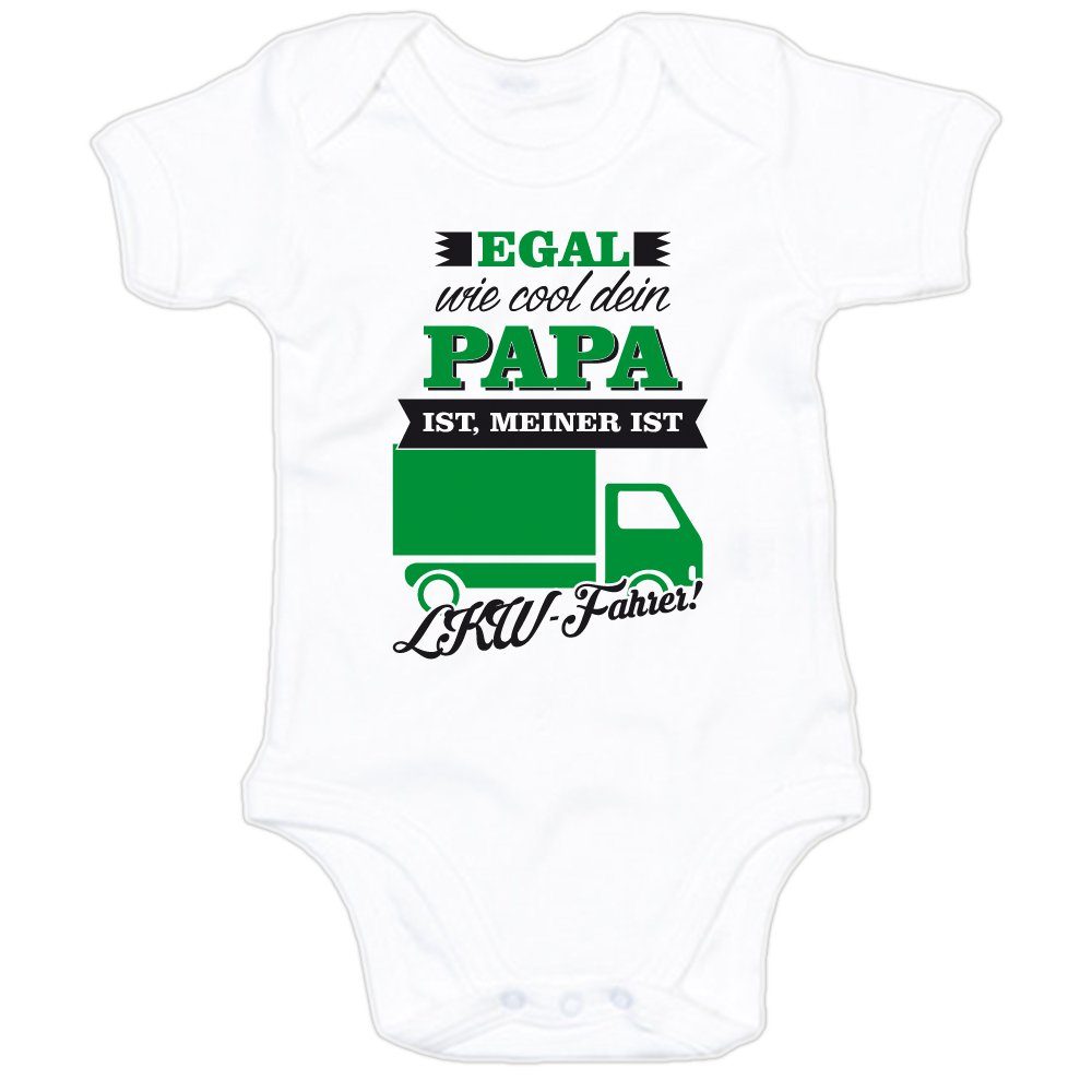 Kurzarmbody Egal wie cool dein Papa ist, meiner ist LKW-Fahrer!