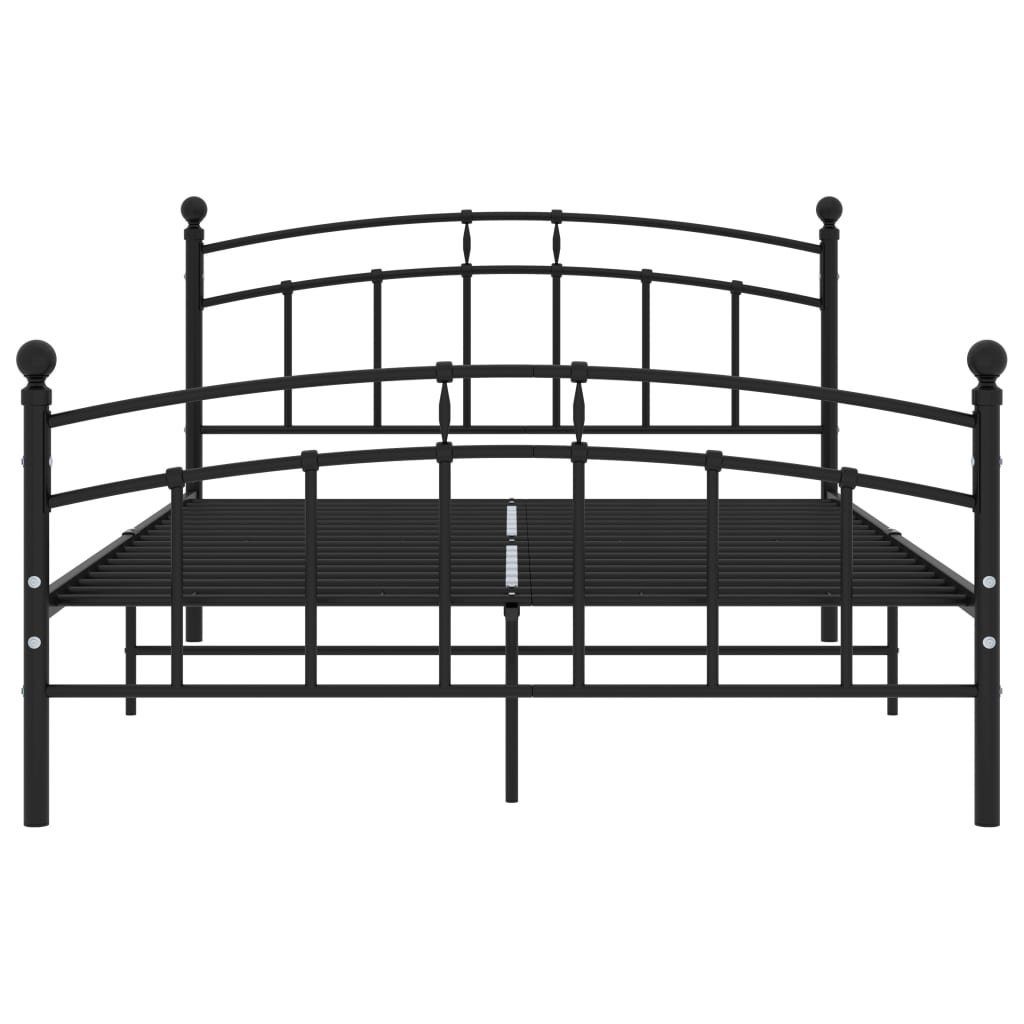 vidaXL Bett Bettgestell Schwarz Metall 200x200 günstig online kaufen
