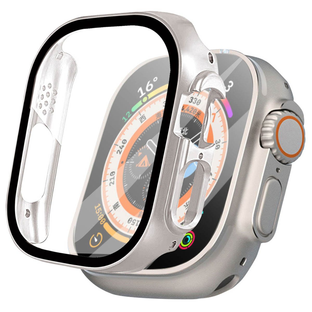 imoshion Displayschutzfolie imoshion Full Cover Hard Case Apple Watch Ultra / Ultra 2 / Ultra 3 -, 1 Stück
