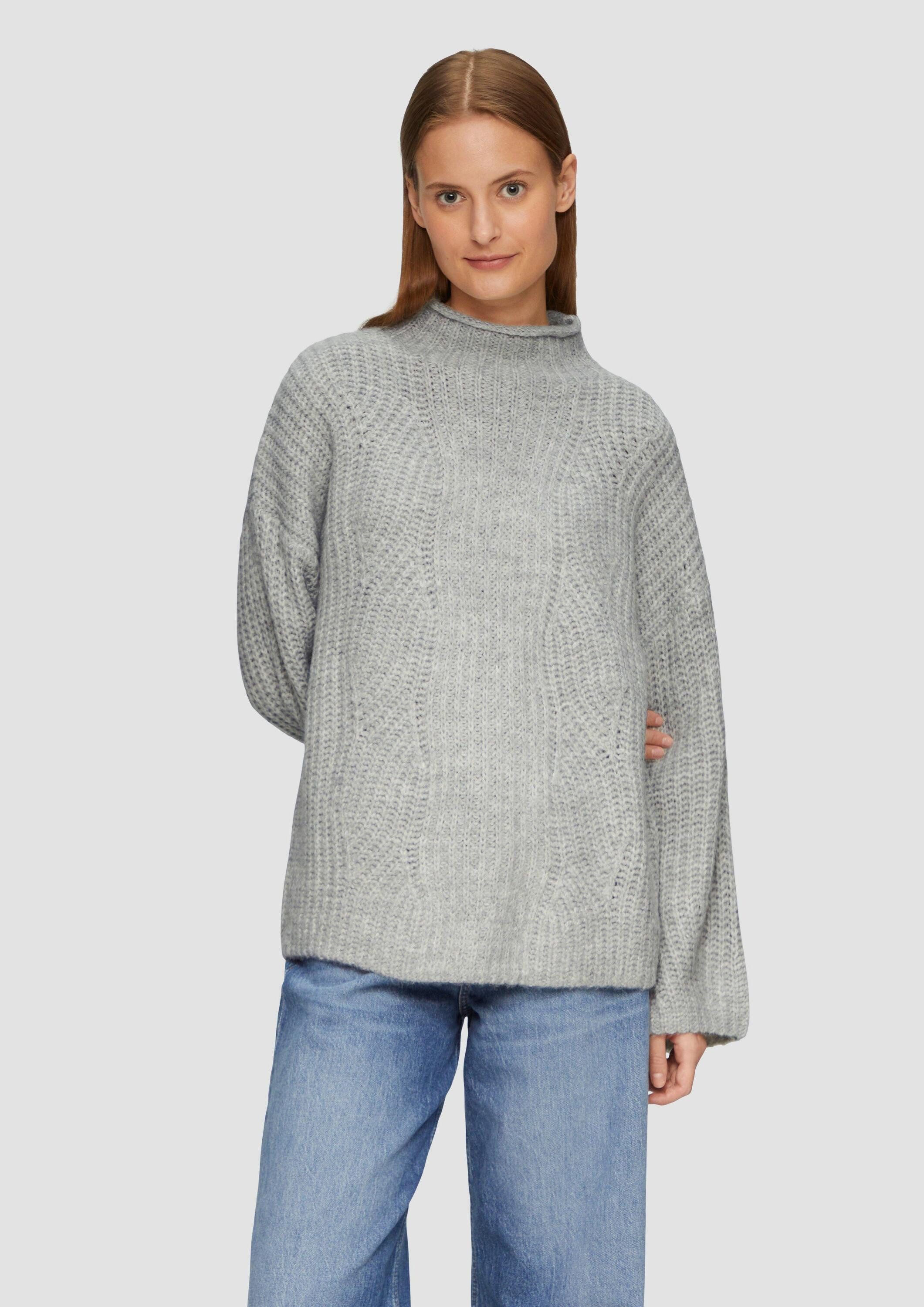 s.Oliver Longpullover Strickpullover Relaxed Fit Pullover günstig online kaufen
