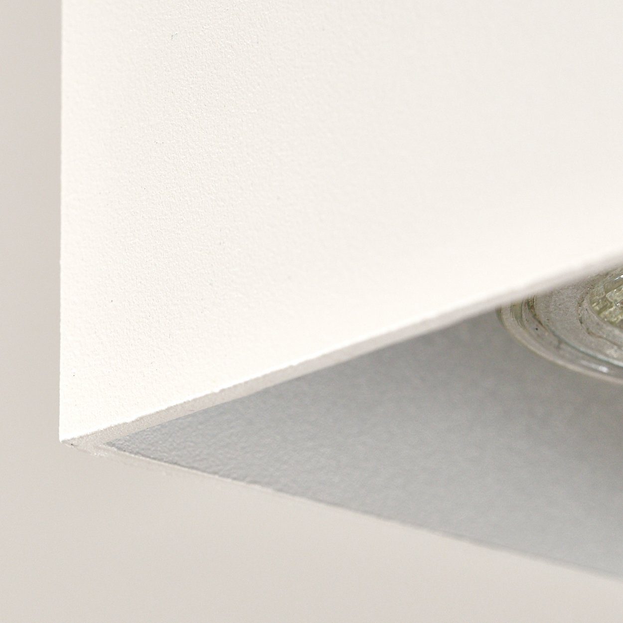 »Camino« Weiß, Deckenleuchte Leuchtmittel eckige in Leuchtspot, LED hofstein aus Leuchtmittel, geeignet Metall Aufbauleuchte ohne 1xGU10, Deckenlampe für