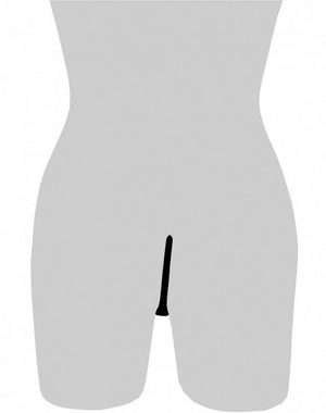 Lau-Fashion Stringtanga C-String Set Spitze Slip Damen Bikini Schwarz Unterhose Dessous S/M/L