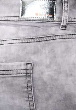 STREET ONE Jeansbermudas Street One Casual Fit Jeans Bermuda in Light Grey (1-tlg) Taschen