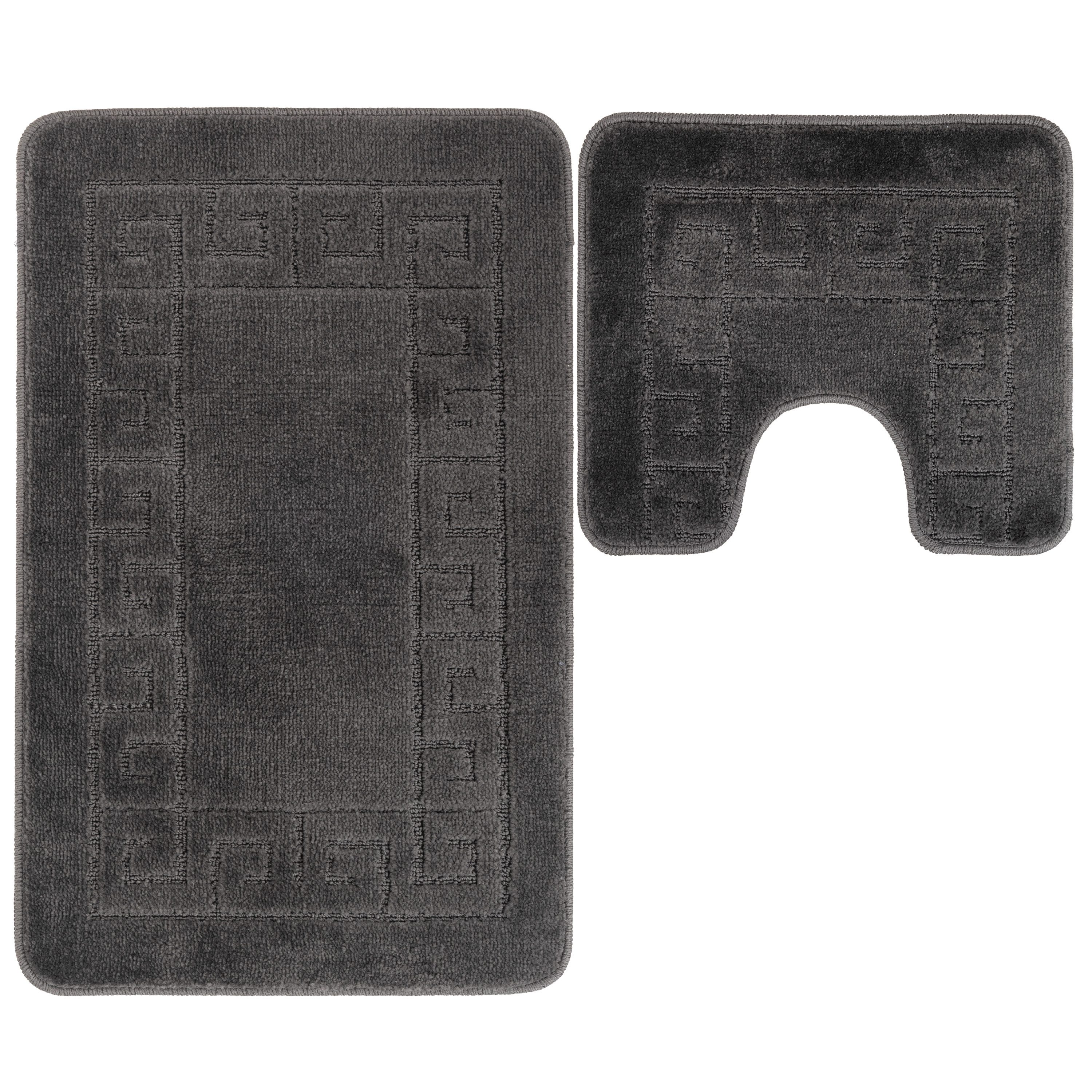 Ribelli Badematte Badezimmerteppich Set 2tlg, Badezimmermatte günstig online kaufen