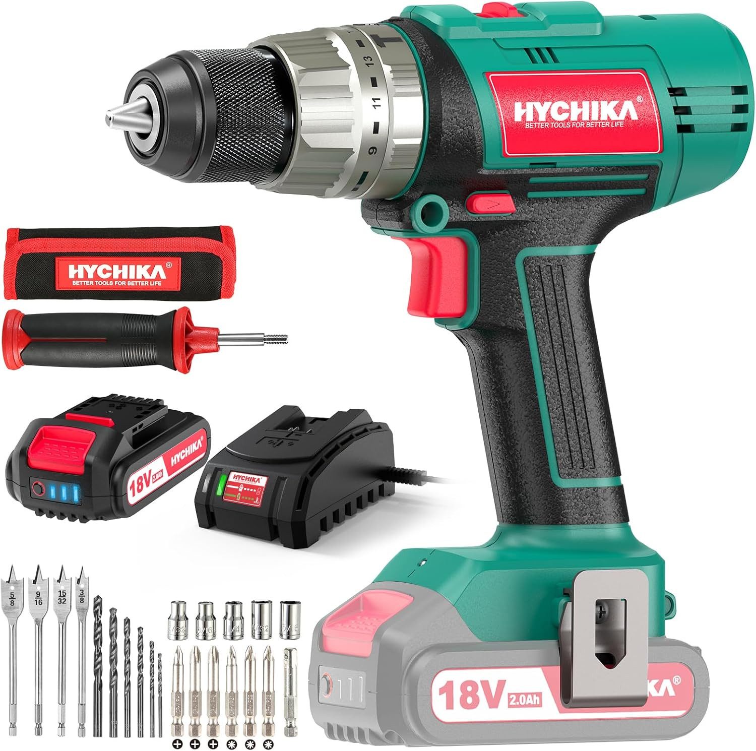 HYCHIKA Bohrmaschine HYCHIKA Cordless Screwdriver 18V