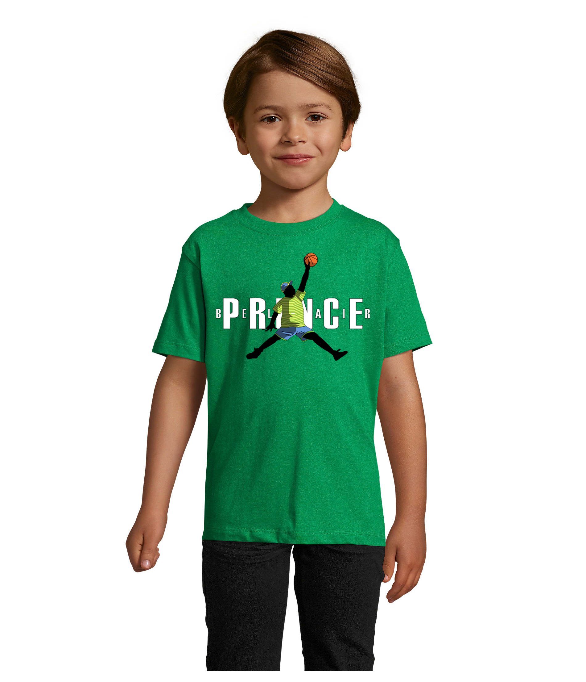 Blondie & Brownie T-Shirt Kinder Jungen & Mädchen Fresh Prince Bel Air Basketball in vielen Farben Grün