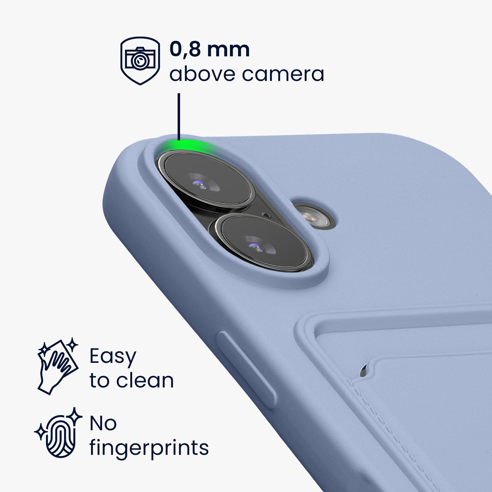 kwmobile Smartphone-Hülle Hülle für Apple iPhone 17, Handyhülle mit Fach für Karten - Handy Cover Case